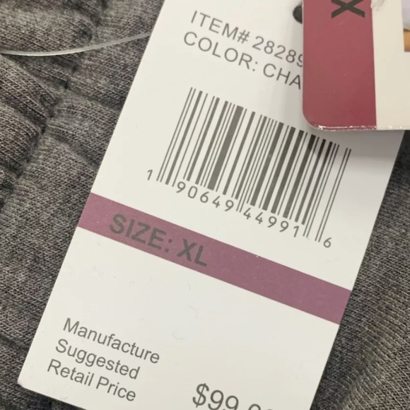 Jachs New York Soft Touch Charcoal Joggers Size XL NWT MSRP $99 - Picture 8 of 8